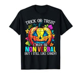 Autism Halloween Puzzle Trick Or Treat Autism Awareness T-Shirt