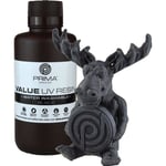 PrimaCreator Value Water Washable UV Resin -hartsi 3D -tulostimeen, 500 ml, musta