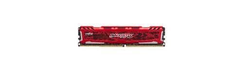 Ballistix Sport LT - DDR4 - module - 8 Go - DIMM 288 broches - 2400 MHz / PC4-19200 - CL16 - 1.2 V - mémoire sans tampon - non ECC - rouge