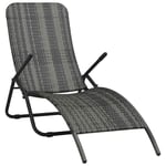 Chaise Longue Pliable Résine Tressée Jardin Patio Balcon Extérieur vidaXL