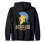 Achilles the Iliad Homer Greek Helmet Symbol Zip Hoodie