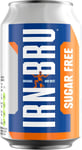 IRN-BRU Sugar-Free Diet Fizzy Drinks 24 Pack, Low Calorie, 330ml Cans