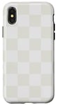 Coque pour iPhone X/XS GRAND DAMIER ÉCHIQUIER CLASSIQUE DESIGN LUXE FEMMES HOMMES