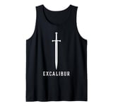 Excalibur The Legendary Sword in the Stone of King Arthur Tank Top