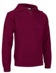 Pull Épais Col Camionneur - Homme - Ref Driver - Rouge Bordeau