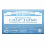 Dr. Bronner's Såpestykke Unscented/Baby Mild, 140gr