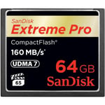 SanDisk 64 GB Extreme Pro Compact Flash (CF) minneskort