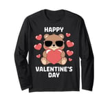 Valentine's Day Funny Teddy Bear Heart Love Valentines Long Sleeve T-Shirt