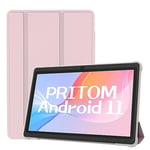 PRITOM 7 inch Tablet Android 11, 4GB(2+2 Expand), 32 GB, (Expandable 128GB) Tablet PC with Quad Core Processor, 3500 Mah, HD IPS Display, Dual Camera, WiFi, Bluetooth, Tablet with Pink Case