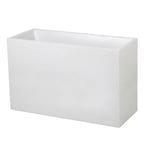 Eda Jardinière Muret Graphit 99,5x39,5x60cm - Contenance 116l - Blanc Cérusé