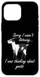 Coque pour iPhone 16 Pro Max Thinking About Goats Hilarous Farm Animal