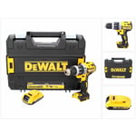 Dcd 796 nt Perceuse-visseuse à percussion sans fil Brushless 18V 70Nm + 1x Batterie 2,0 Ah + Coffret de transport - sans chargeur - Dewalt