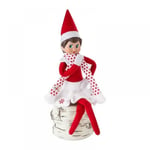 The Elf On The Shelf Plushee Pals - The Elf On The Shelf Scout Elf Plyschleksaker - Krambar och älskvärd Blue Eyed Girl Stuffed Elf Plysch -ES