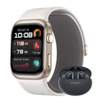 HUAWEI Watch D2, Montre Connectée, Mesure ambulatoire de la Pression artérielle, Analyse ECG, Surveillez fréquence Cardiaque, SpO2, fréquence respiratoire, iOS et Android, Or + FreeBuds 5i