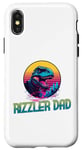 Coque pour iPhone X/XS Rizzler Dad Retro Dino Father's Day 2024 Gifts for Cool Dads