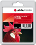 Compatible avec Canon PGI-570pgbk XL (0318C001) Agfa Photo APCPGI570XLB Cartouche d'encre Noir