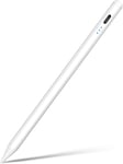 Stylus Pen for iPad, 5min Fast Charge Pencil for iPad/Pro/Air/Min 2018-2024, Pen for iPad with Tilt Sensitive& Palm Rejection& Magnetic for Professional Drawing, Writing, Working (White)