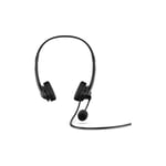 Casque Stereo HP Headset 400 Noir filaire cuir végétal idéal pour télétravail,  cuir vegan durable, prise casque universelle de 3,5 mm 428H6AA#ABB - Neuf