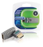 Bandridge High Speed HDMI med Ethernet Adapter Roterbar HDMI Kontakt - HDMI Hona Grå