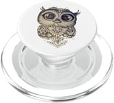 Cute vintage owl looking you with full of love big eyes PopSockets PopGrip: Swappable Grip for Phones & Tablets PopSockets PopGrip for MagSafe