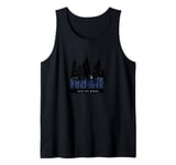 Into the Woods - Tranquil Nature Silhouette Tank Top