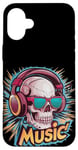 Coque pour iPhone 16 Plus Cool Headphones Music Lover