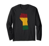 African Map Fist Black History Month Celebration Culture Long Sleeve T-Shirt