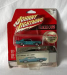 Carded JOHNNY LIGHTNING MUSCLE CARS & Collectible Tin 1971 Pontiac GTO Judge Toy