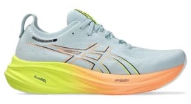 Chaussures running asics gel nimbus 26 paris bleu orange jaune homme