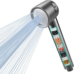 Pommeau de douche avec filtre haute pression avec filtre à 15 étapes tuyau de 1,5 m 3 modes de pulvérisation,pommeau de douche anti-calcaire économiseur d'eau pour éliminer le chlore résiduel.[T57]