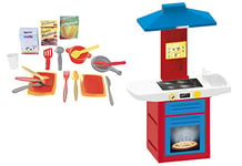 Cuisine Jouet 70 x H100 cm - Cuisine Interactive avec Sons - avec 20 Accessoires - Dolu - Globe Jouets - 41490