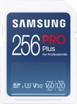 Pro Plus Mb-Sd256K/Eu Carte Sd Uhs-I U3 Full Hd & 4K Uhd 160 Mo/S En Lecture 120 Mo/S En Écriture Carte Mémoire Pour Appareils Photo Reflex Et Appareils Photo Système