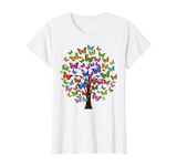 Womens Butterfly Tree Garden Nature Wildlife insect T-Shirt