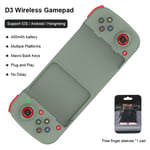 Langaton D3 Bluetooth-yhteensopiva venyvä peliohjain matkapuhelimiin Android IOS PC Gamepad Joystick Game Control