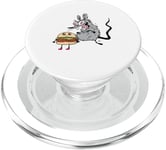 Fast Food Burger Rat Rodent Funny Hunger Hungry PopSockets PopGrip for MagSafe