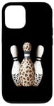 Coque pour iPhone 12/12 Pro Bowling Pins de bowling Imprimé léopard Guépard Sport Graphic