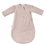 Nattou Gigoteuse d'automne et d'hiver en Coton (Popeline/Jacquard) pour Bébé, Manches Amovibles, TOG 2.5, Environ 70 cm, 0-6 Mois, Alice et Pomme, Rose poudré