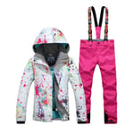 SR-Keistog Outdoor Single Board Double Board Windproof Waterproof Assault Cotton Clothing Women's Ski Suit color7 XS