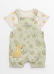 Disney The Lion King Bibshorts & Bodysuit Up to 3 mths Green To Mths