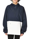 Charles River Apparel Unisex's Pack-N-Go Wind & Water-Resistant Pullover (Reg/Ext Sizes) Rain Jacket, Navy/White, XXL