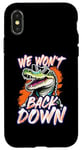 Coque pour iPhone X/XS We Won't Back Down Vintage Swamp Gator