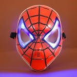 Spider-Man-masker för barn, Spiderman-mask lysande leksak med LED-ljusögon Halloween