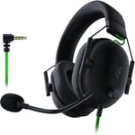 Razer BlackShark V2 X Gaming Headset: 7.1 Surround Sound - 50mm Drivers - Memory Foam Cushion - PC, PS4,PS5, Nintendo Switch, Xbox One, Xbox Series X & S, Mobile - 3.5mm Audio Jack - Black