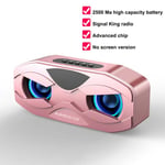 Cool Robot Design Haut-parleur Bluetooth LED Rhythm Flash Haut-parleur sans fil Radio FM Réveil Prise en charge de la carte TF Subwoofer 2500 mAh, 4