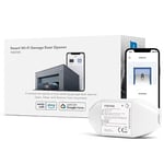 Meross Ouvre-Porte de Garage Connecté WiFi, Télécommande de Porte Intelligente Compatible avec Alexa, Google Home et SmartThings, Contrôle à Distance, Commande Vocale et Fonction de Temps