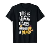 Funny This Is My Human Costume Cute Mango Matching Halloween T-Shirt