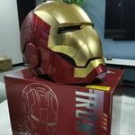 Casque IRON MAN MK5 II mate gold edition ,a telecommande et ouverture optronique