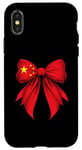 iPhone X/XS China Flag Chinese Pride Coquette Ribbon Case