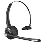 BlueFire Casque Bluetooth avec Micro,Casque sans Fil de Bureau, sur Les Écouteurs de Tête, Truck Driver Bluetooth Téléphone Casque pour Call Center,Skype,VoIP,Soutient la Musique