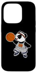 iPhone 14 Pro Basketball Panda Bear Slam Dunk Funny Kids Sports Exercise Case